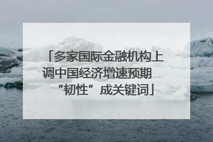 多家国际金融机构上调中国经济增速预期 “韧性”成关键词