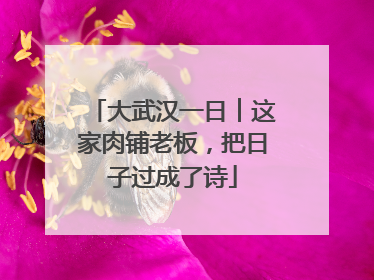 大武汉一日︱这家肉铺老板，把日子过成了诗