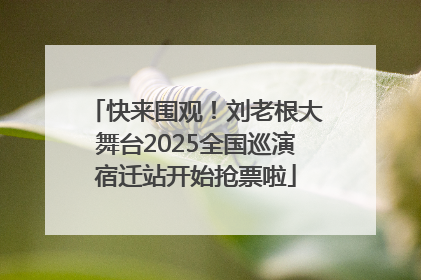 快来围观！刘老根大舞台2025全国巡演宿迁站开始抢票啦