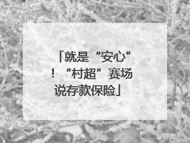 就是“安心”！“村超”赛场说存款保险