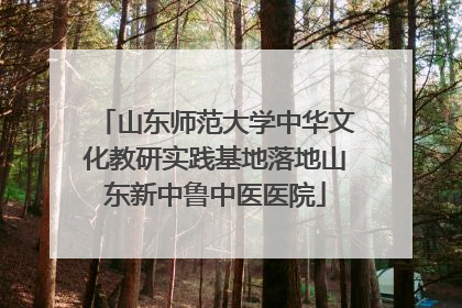山东师范大学中华文化教研实践基地落地山东新中鲁中医医院