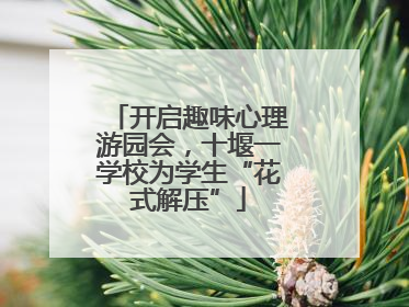 开启趣味心理游园会，十堰一学校为学生“花式解压”