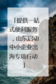 提供一站式便利服务，山东启动中小企业出海专项行动