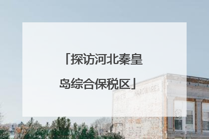 探访河北秦皇岛综合保税区