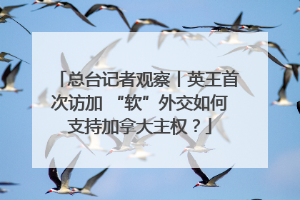 总台记者观察丨英王首次访加 “软”外交如何支持加拿大主权？