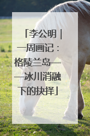 李公明｜一周画记：格陵兰岛——冰川消融下的抉择
