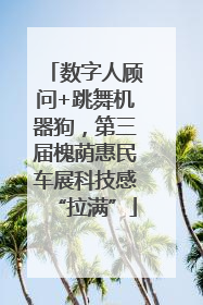 数字人顾问+跳舞机器狗，第三届槐荫惠民车展科技感“拉满”