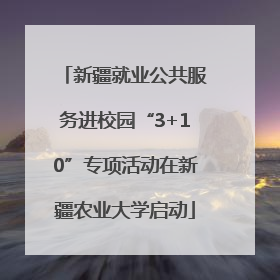 新疆就业公共服务进校园“3+10”专项活动在新疆农业大学启动