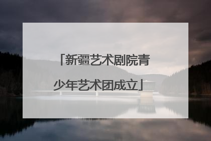 新疆艺术剧院青少年艺术团成立