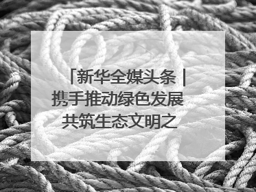 新华全媒头条｜携手推动绿色发展 共筑生态文明之基（1）