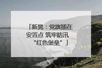 新晃：党旗插在安置点 筑牢防汛“红色堡垒”