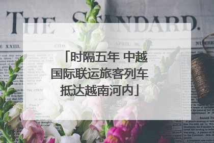 时隔五年 中越国际联运旅客列车抵达越南河内
