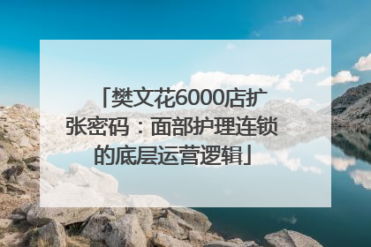 樊文花6000店扩张密码：面部护理连锁的底层运营逻辑