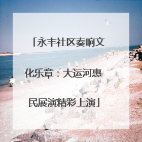 永丰社区奏响文化乐章：大运河惠民展演精彩上演