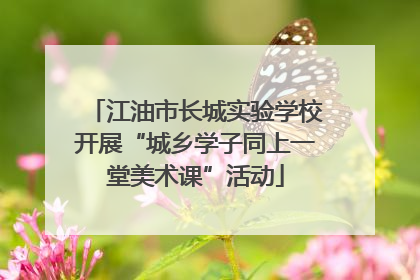 江油市长城实验学校开展“城乡学子同上一堂美术课”活动