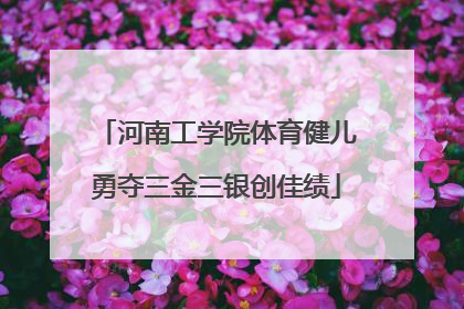 河南工学院体育健儿勇夺三金三银创佳绩