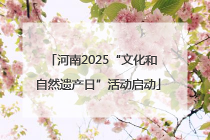 河南2025“文化和自然遗产日”活动启动