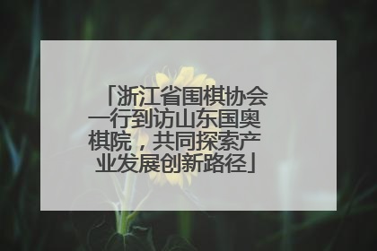 浙江省围棋协会一行到访山东国奥棋院，共同探索产业发展创新路径