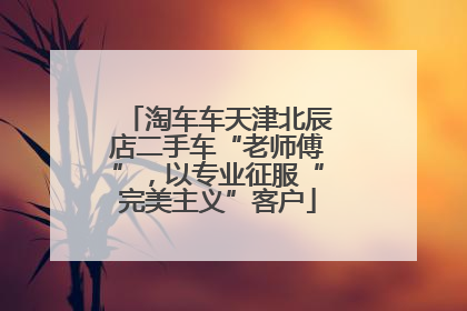 淘车车天津北辰店二手车“老师傅”，以专业征服“完美主义”客户