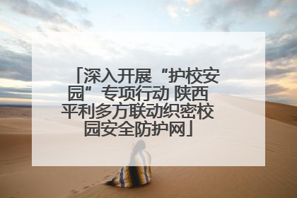 深入开展“护校安园”专项行动 陕西平利多方联动织密校园安全防护网