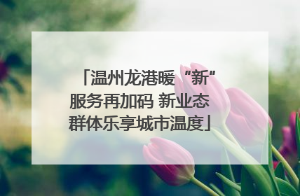 温州龙港暖“新”服务再加码 新业态群体乐享城市温度