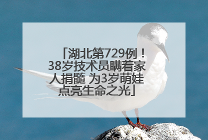 湖北第729例！38岁技术员瞒着家人捐髓 为3岁萌娃点亮生命之光