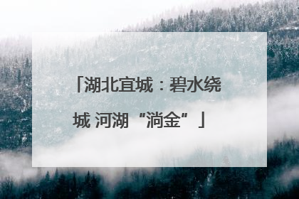 湖北宜城：碧水绕城 河湖“淌金”