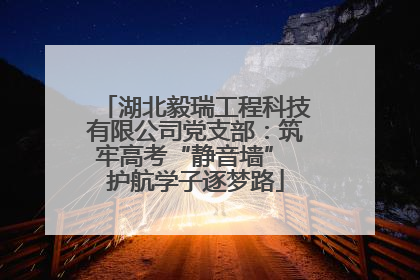 湖北毅瑞工程科技有限公司党支部：筑牢高考“静音墙” 护航学子逐梦路