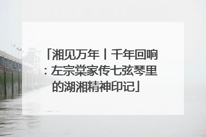 湘见万年丨千年回响：左宗棠家传七弦琴里的湖湘精神印记