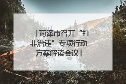 菏泽市召开“打非治违”专项行动方案解读会议