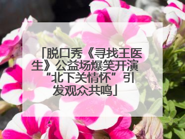 脱口秀《寻找王医生》公益场爆笑开演 “北下关情怀”引发观众共鸣
