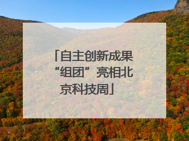 自主创新成果“组团”亮相北京科技周