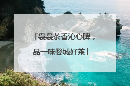 袅袅茶香沁心脾，品一味婺城好茶
