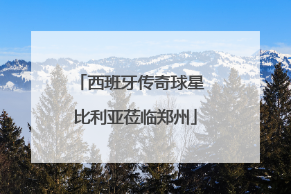 西班牙传奇球星 比利亚莅临郑州