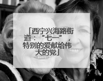 西宁兴海路街道：“七一”，特别的爱献给伟大的党