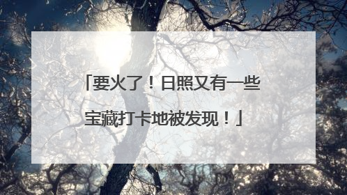 要火了！日照又有一些宝藏打卡地被发现！
