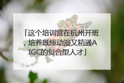 这个培训营在杭州开班，培养既懂动漫又精通AIGC的复合型人才