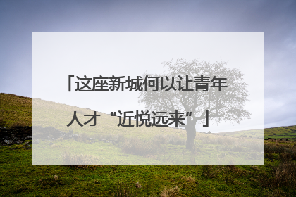 这座新城何以让青年人才“近悦远来”