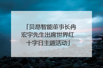 贝昂智能董事长冉宏宇先生出席世界红十字日主题活动