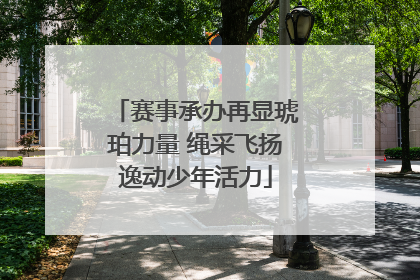 赛事承办再显琥珀力量 绳采飞扬逸动少年活力