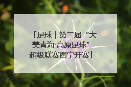 足球｜第二届“大美青海·高原足球”超级联赛西宁开赛