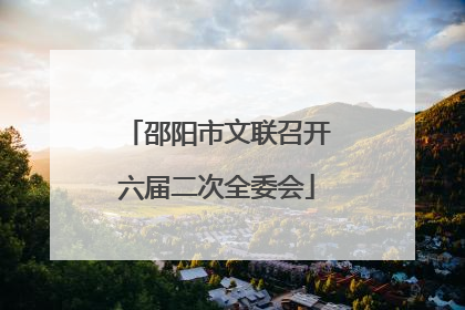 邵阳市文联召开六届二次全委会