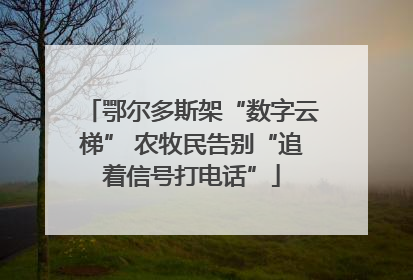 鄂尔多斯架“数字云梯” 农牧民告别“追着信号打电话”