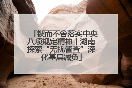锲而不舍落实中央八项规定精神丨湖南探索“无扰督查”深化基层减负