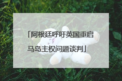 阿根廷呼吁英国重启马岛主权问题谈判