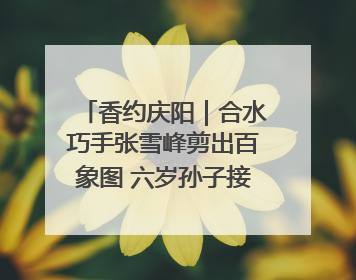 香约庆阳｜合水巧手张雪峰剪出百象图 六岁孙子接力非遗传承