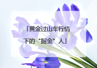 黄金过山车行情下的“掘金”人