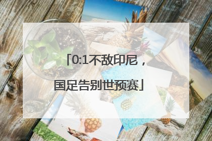 0:1不敌印尼，国足告别世预赛