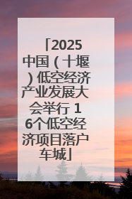 2025中国（十堰）低空经济产业发展大会举行 16个低空经济项目落户车城