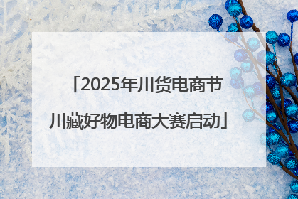 2025年川货电商节川藏好物电商大赛启动